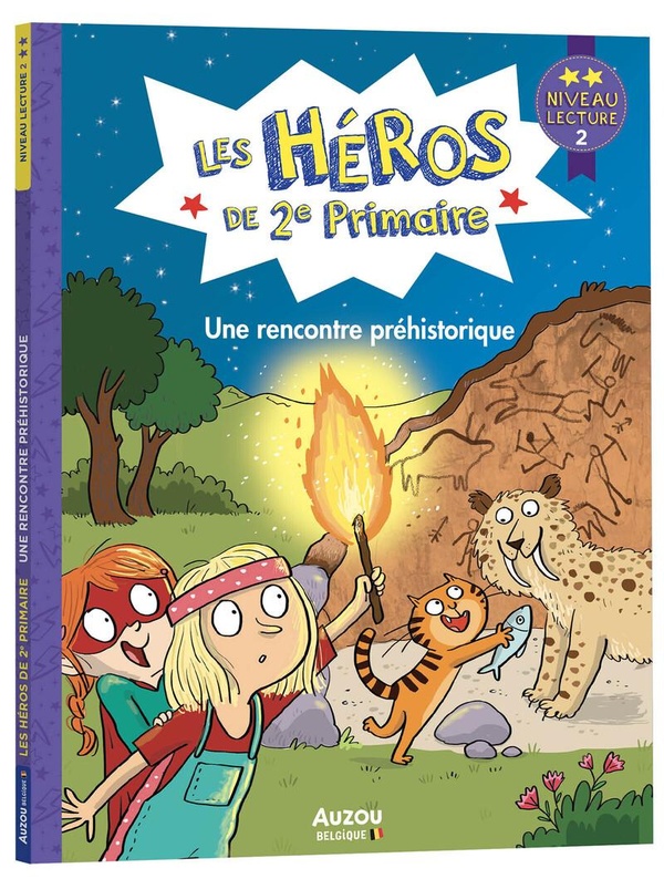 Les héros de 2e Primaire : Une rencontre préhistorique. Niveau 2