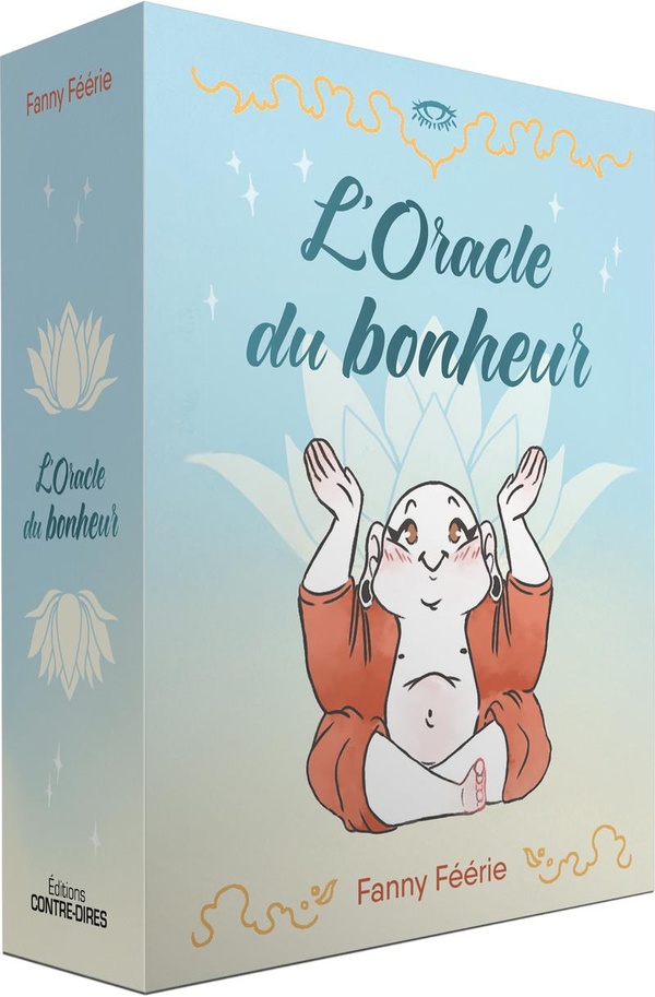 L'Oracle du bonheur. Coffret avec un livre de 196 pages, 44 cartes et un sac satiné