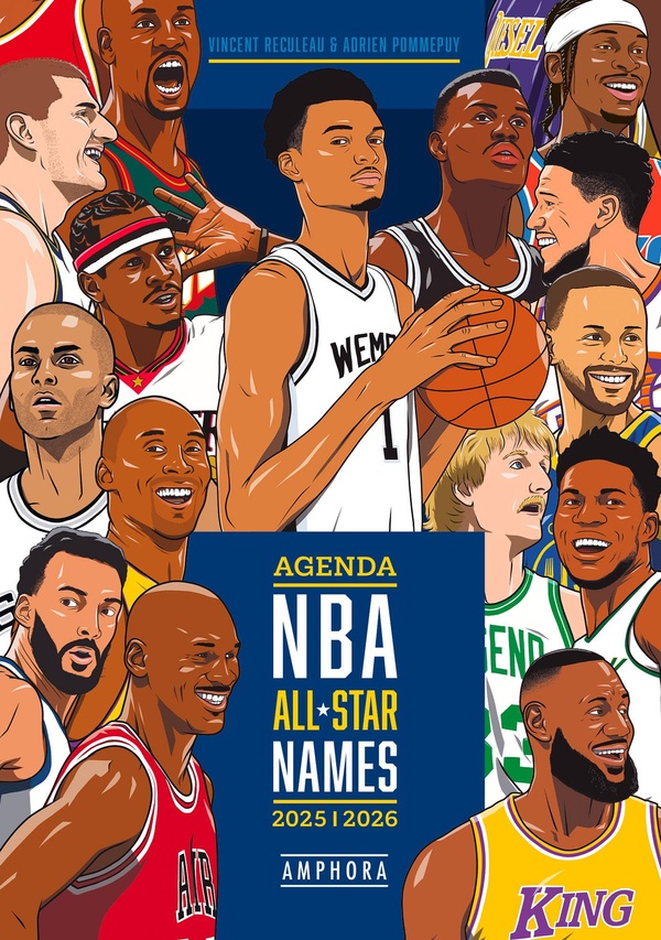 Agenda NBA All Star Names. Edition 2025-2026