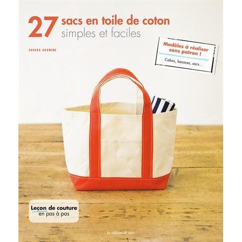 27 sacs en toile de coton simples et faciles