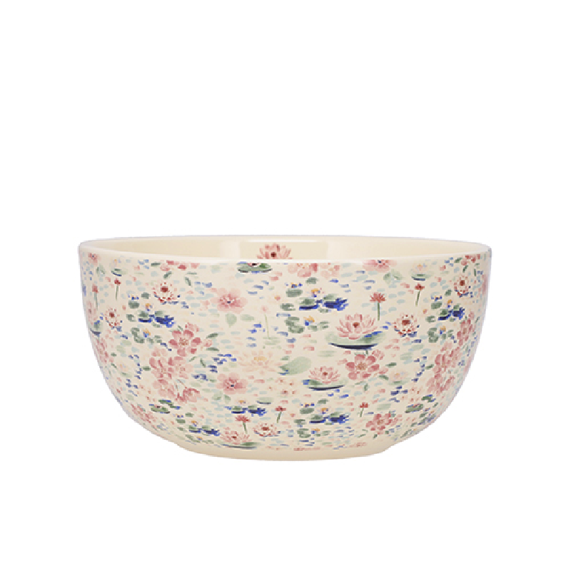 BOL ARRONDI 14.5CM PORCELAINE - FLEURS DE FUJI