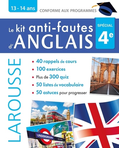 Le kit anti-fautes d'anglais 4e