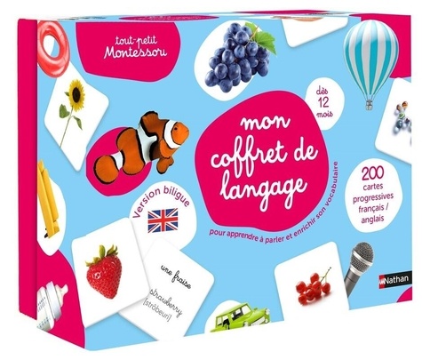 Mon coffret de langage tout petit Montessori. Edition bilingue français-anglais