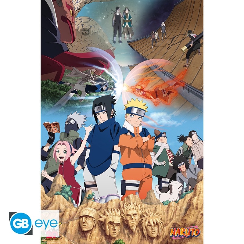 Naruto - Poster maxi roulé 91,5x61cm : La volonté du feu