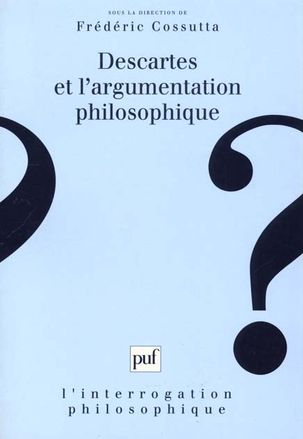 Descartes et l'argumentation philosophique