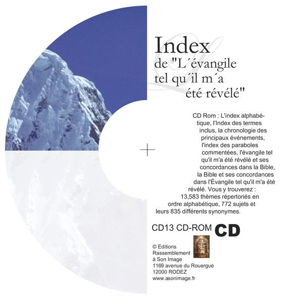 INDEX DE LŽÉVANGILE TEL QUŽIL MŽA ÉTÉ RÉVÉLÉ - LIVRE AUDIO