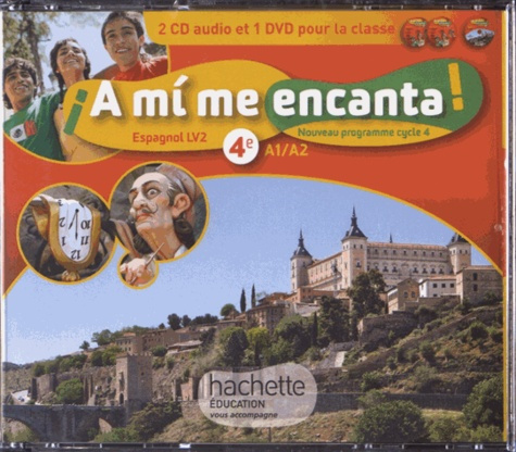 Espagnol 4e LV2 A1/A2 A mi me encanta! 1 DVD   2 CD AUDIO