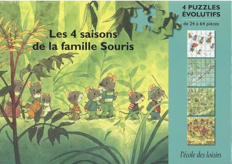 LES 4 SAISONS DE LA FAMILLE SOURIS - 4 PUZZLES EVOLUTIFS