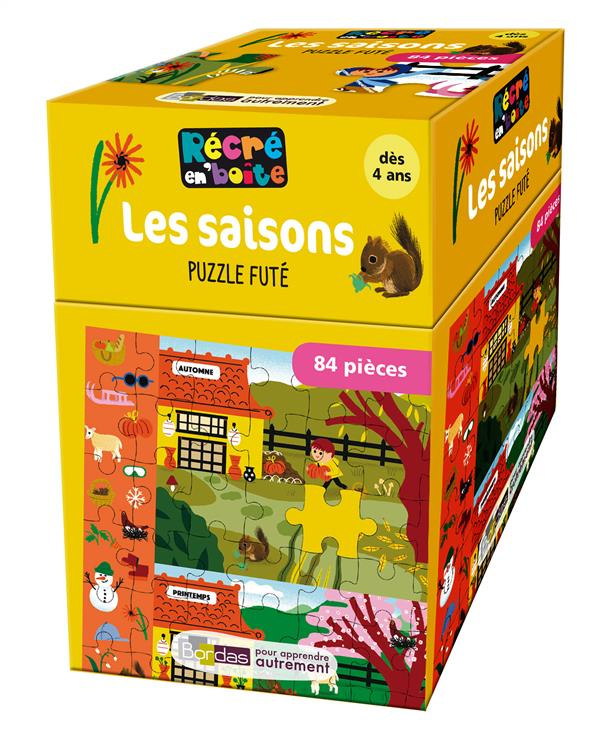 Les saisons, puzzle futé. Avec 84 pièces