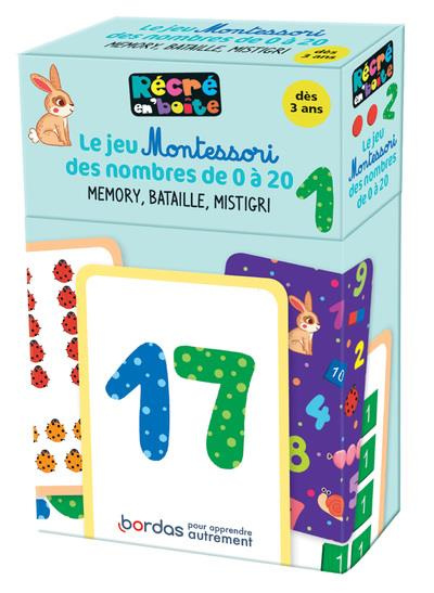 RECRE EN BOITE - LE JEU MONTESSORI DES NOMBRES 0 A 20