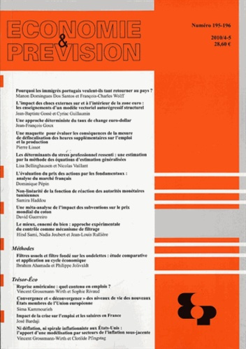 Economie et prévision N° 195-196/2010
