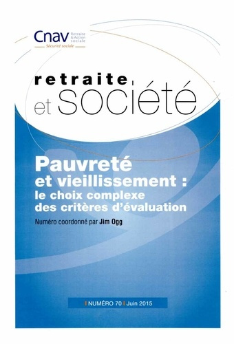 Retraite et société N° 70 : Vieillesse et pauvreté