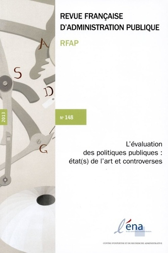 Revue française d'administration publique N° 148 : L'évaluation des politiques publiques : état de l