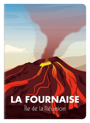 Carnet La Fournaise 10,5x14,8 96 p ligné 496612C