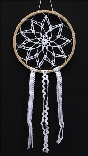 attrape-reves crochet et dentelle galaxy - mm