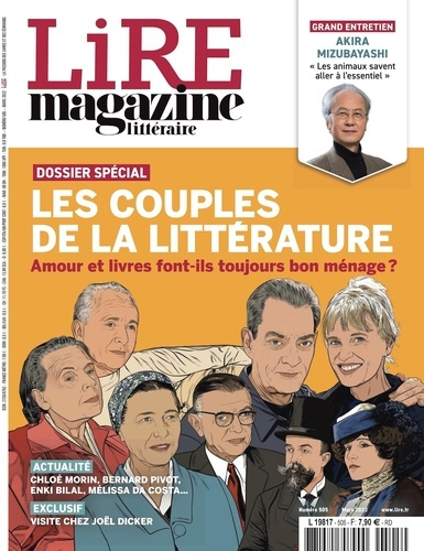 Lire N° 505, mars 2022 : Les couples de la littérature. Amour et livres font-ils toujours bon ménage