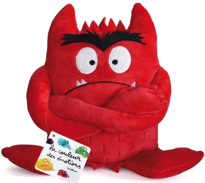 Peluche rouge. La couleur des émotions