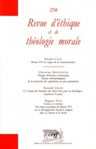 Revue d'éthique et de théologie morale N° 258, Mars 2010