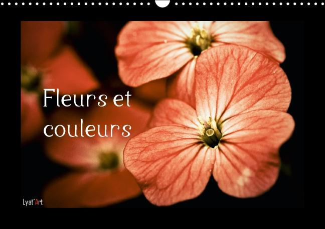 Fleurs et couleurs. Calendrier perpétuel A3 horizontal