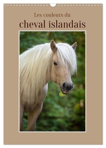 Les couleurs du cheval islandais (Calendrier mural 2025 DIN A3 horizontal), CALVENDO calendrier mens