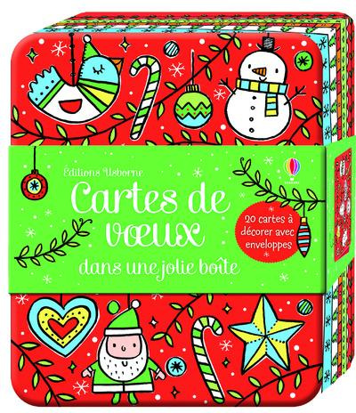 Cartes de voeux dans une jolie boîte. Contient 20 cartes de voeurx et 20 enveloppes à motifs