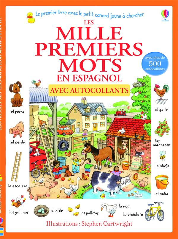 Les mille premiers mots en espagnol. Avec autocollants