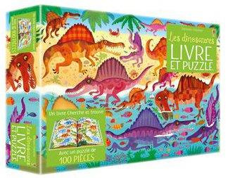 Coffret Les dinosaures. Livre et puzzle