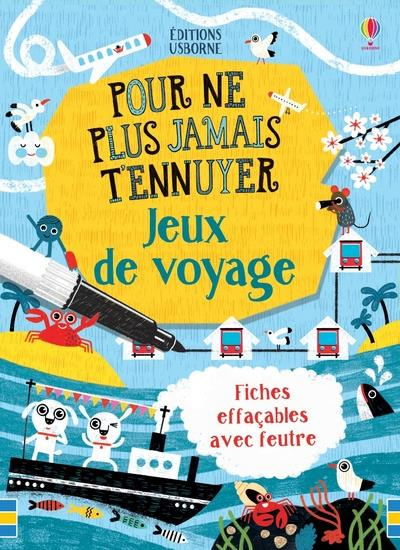 Jeux de voyage. Fiches effaçables avec feutre