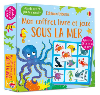 Sous la mer. Jeu de loto et de mémoire - 4 planches, 36 cartes et un livre