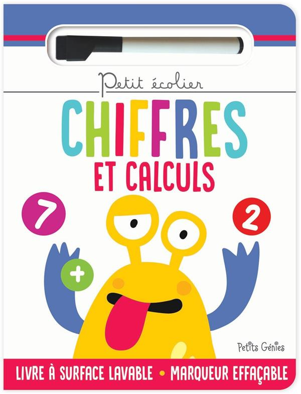 Chiffres et calculs 2. Livre à surface effaçable avec un marqueur effaçable