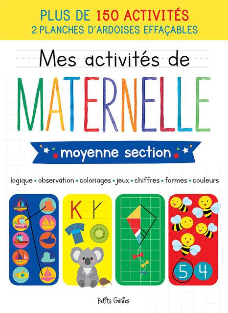 Mes activités de maternelle moyenne section . 150 activités   2 planches d'ardoises effaçables