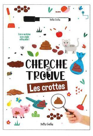 Cherche et trouve les crottes. Avec un stylo effaçable