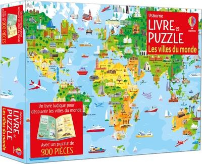 Livre et Puzzle Les villes du monde. Avec 1 livre et 1 puzzle de 300 pièces