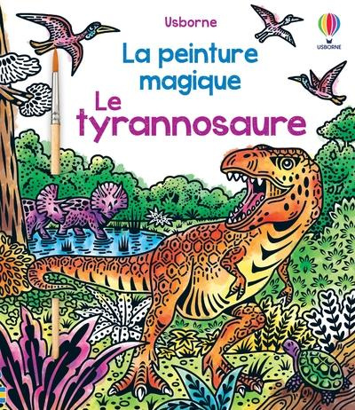 Le tyrannosaure. Avec un pinceau