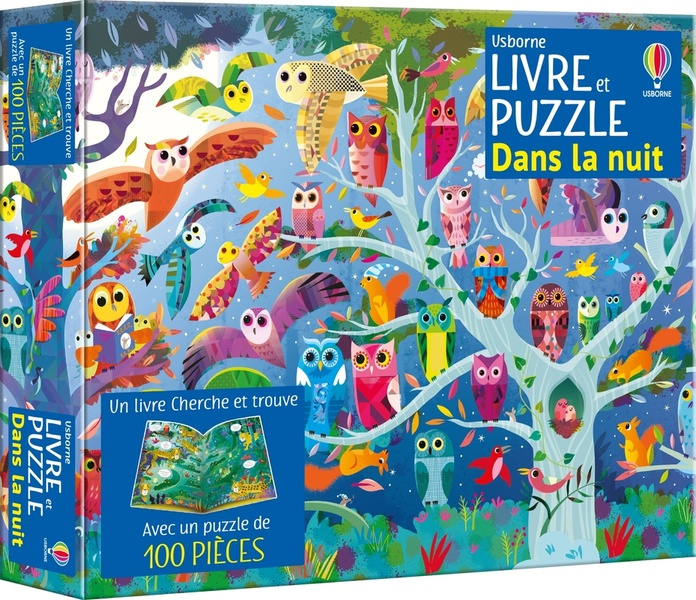 DANS LA NUIT - COFFRET LIVRE ET PUZZLE - DES 5 ANS