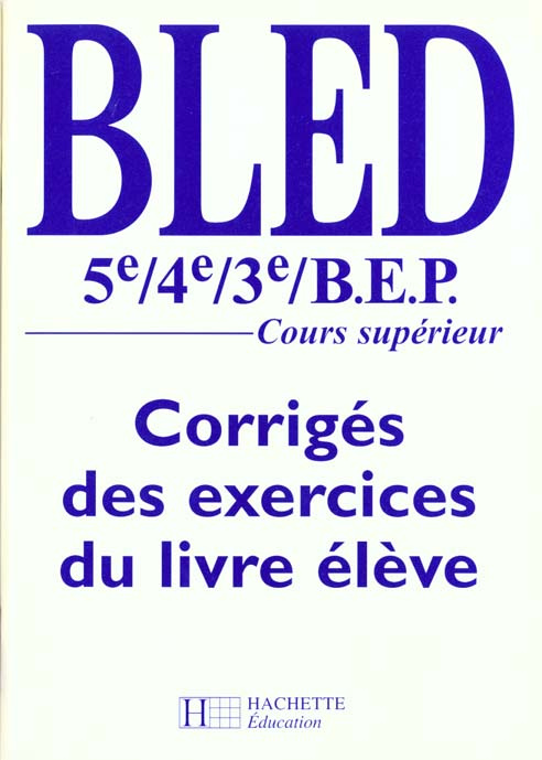 Français 5e/4e/3e / Corrigé des exercices du livre élève