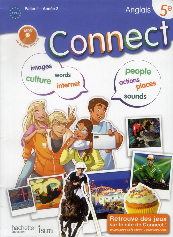 Anglais 5e Connect Palier 1 année 2. Avec 1 CD audio MP3