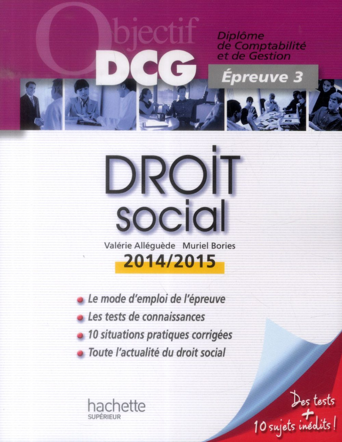 Droit social. Epreuve 3, Edition 2014-2015