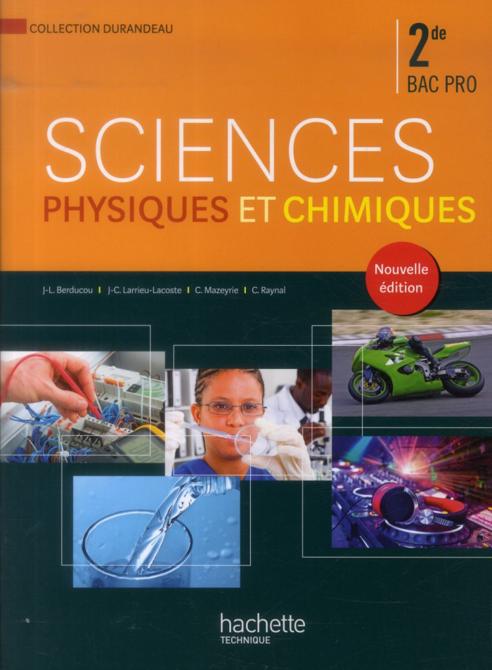 Sciences physiques et chimiques 2de Bac Pro