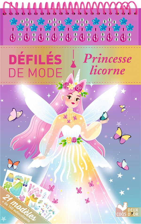 Princesse licorne. 21 modèles et plus de 160 autocollants