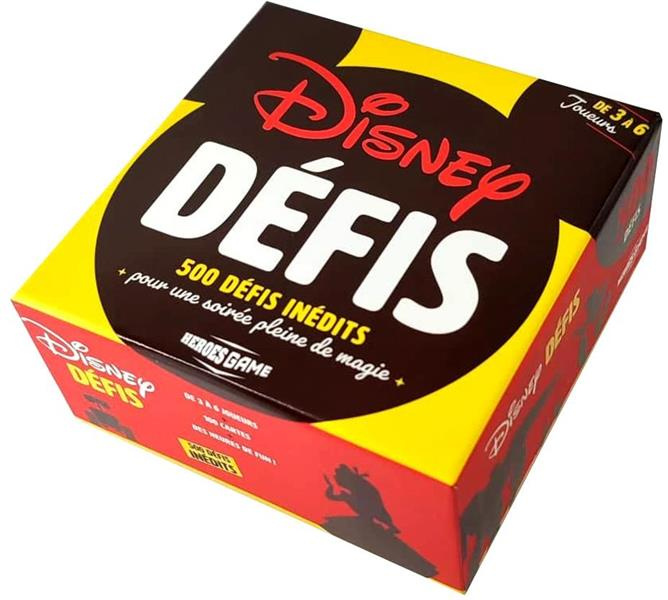 BOITE A DEFIS DISNEY - 500 DEFIS INEDITS - POUR UNE SOIREE PLEINE DE MAGIE