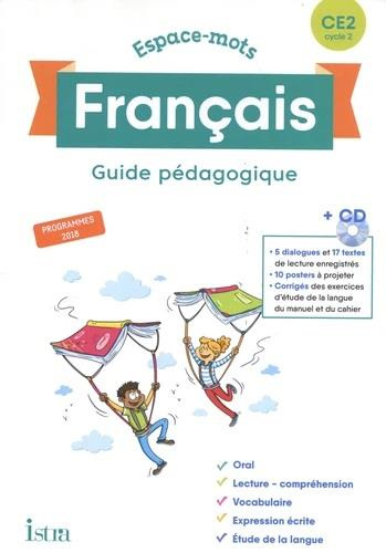 Français CE2 Espace-mots. Guide pédagogique, Edition 2020, avec 1 CD-ROM