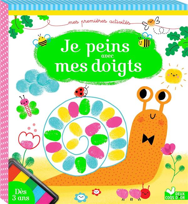 Je peins avec les doigts. Avec 6 tableaux et 1 encrier à couleurs