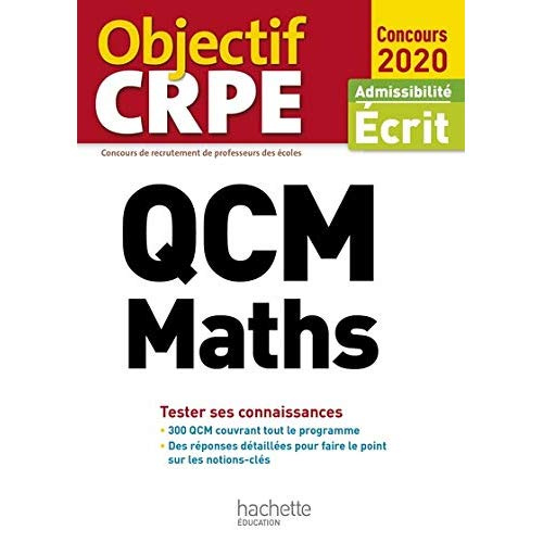 QCM Maths. Admissibilité Ecrit, Edition 2020