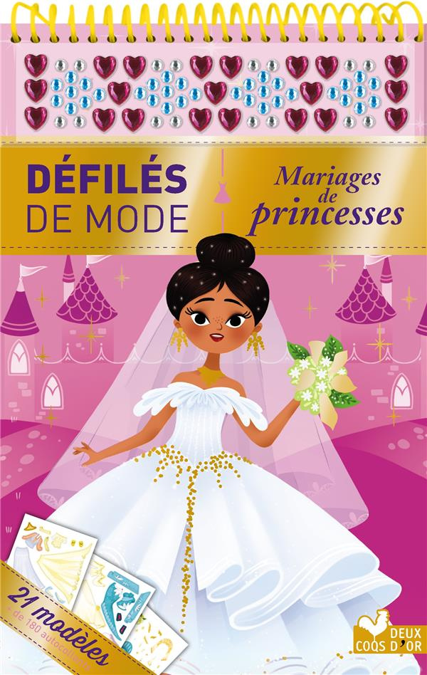 Mariages de princesses. 21 modèles,   de 180 autocollants