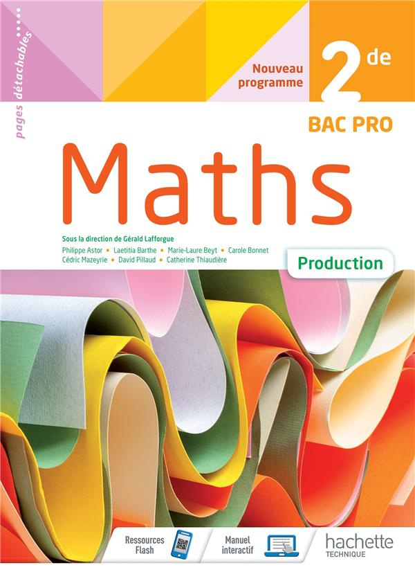 Maths 2de Bac Pro Production. Edition 2020