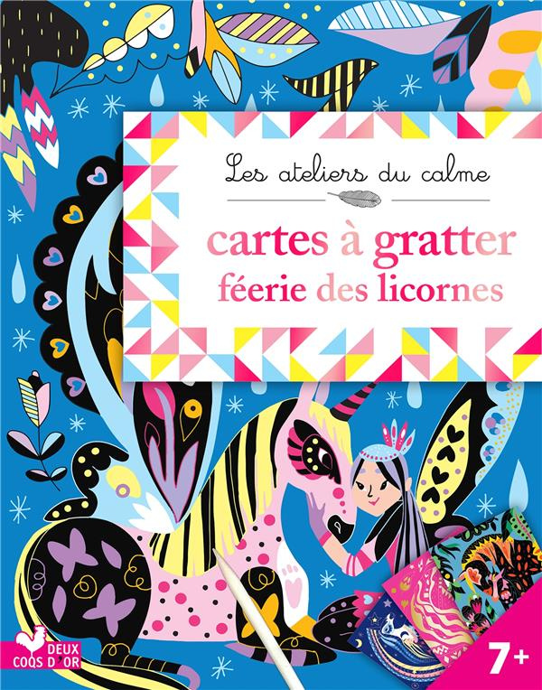 Cartes à gratter féérie des licornes