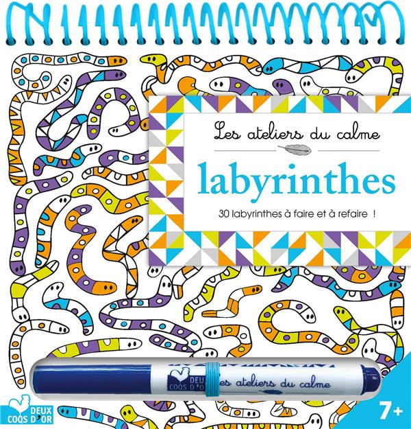 Labyrinthes. 30 labyrinthes à faire et à refaire ! Avec 1 stylo effaçable