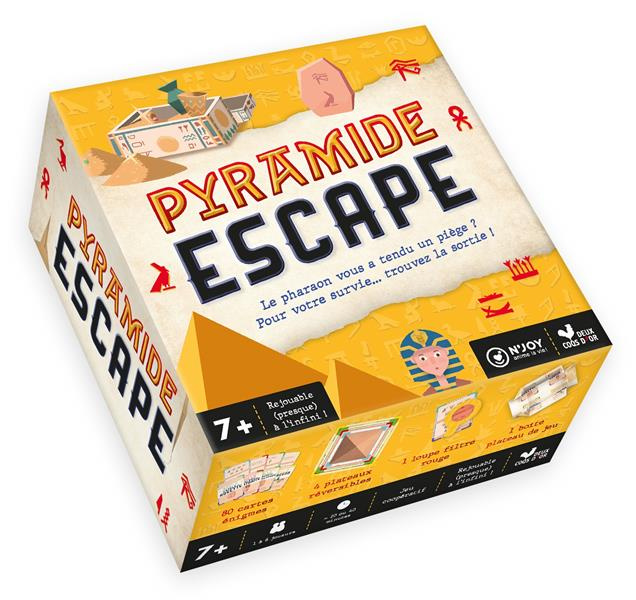 Pyramide Escape. Le pharaon vous a tendu un piège ? Pour votre survie... trouvez la sortie !
