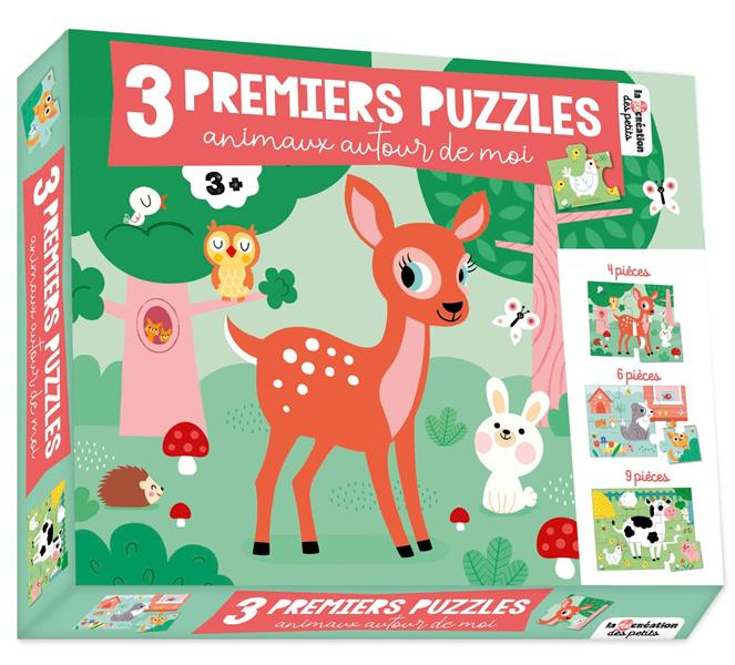 Animaux autour de moi. 3 premiers puzzles